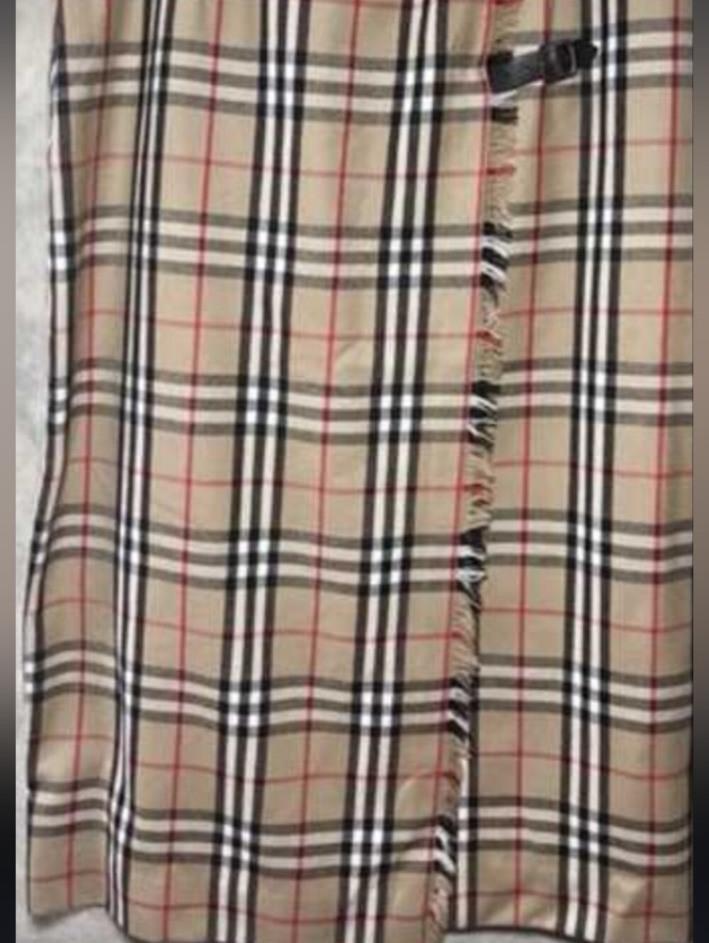 Vintage Plaid Beige High-Waist Women’s 100% Wool Skirt✨❤️🔥🔥 - Picture 2 of 8